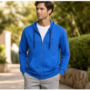 IZOD Men’s Nauset Light Full Zip Hoodie Nautical Blue